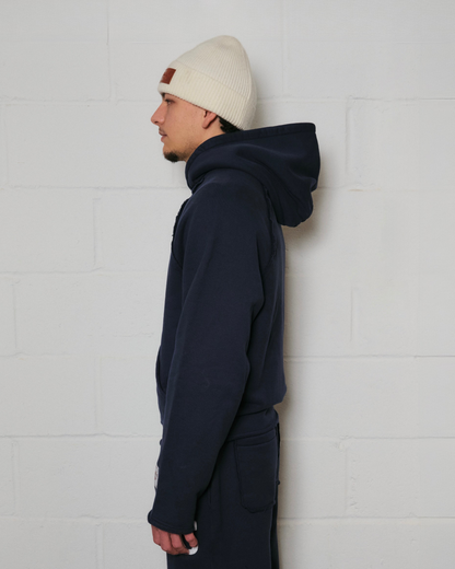 NAVY APPLIQUÉ SWEAT