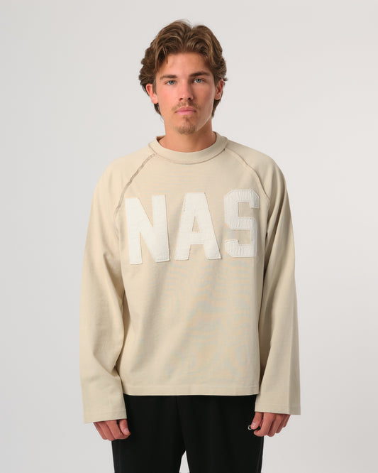 APPLIQUÉ LONG SLEEVE - SAND
