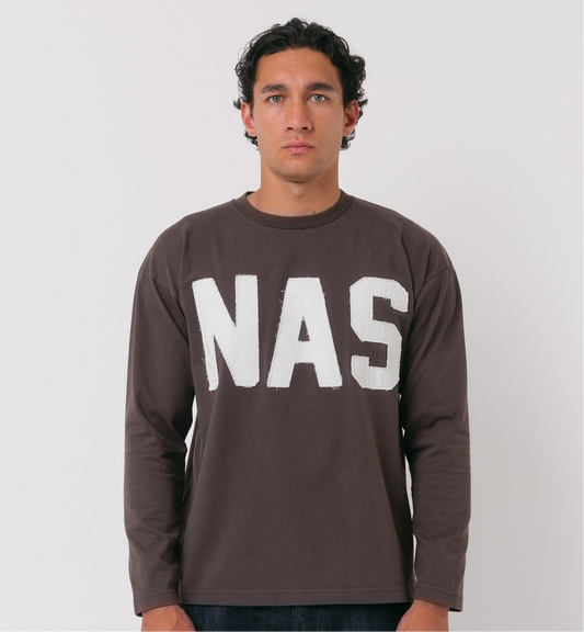 Charcoal Appliqué L/S