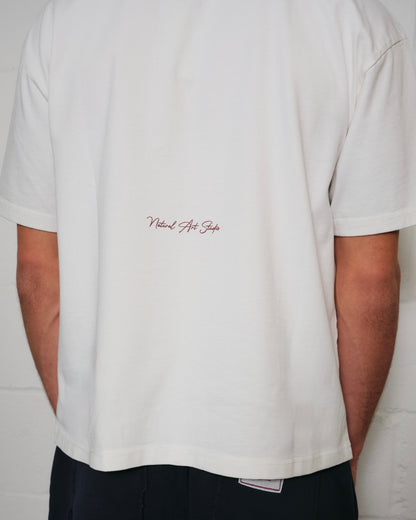 RED PRINT LOGO TEE