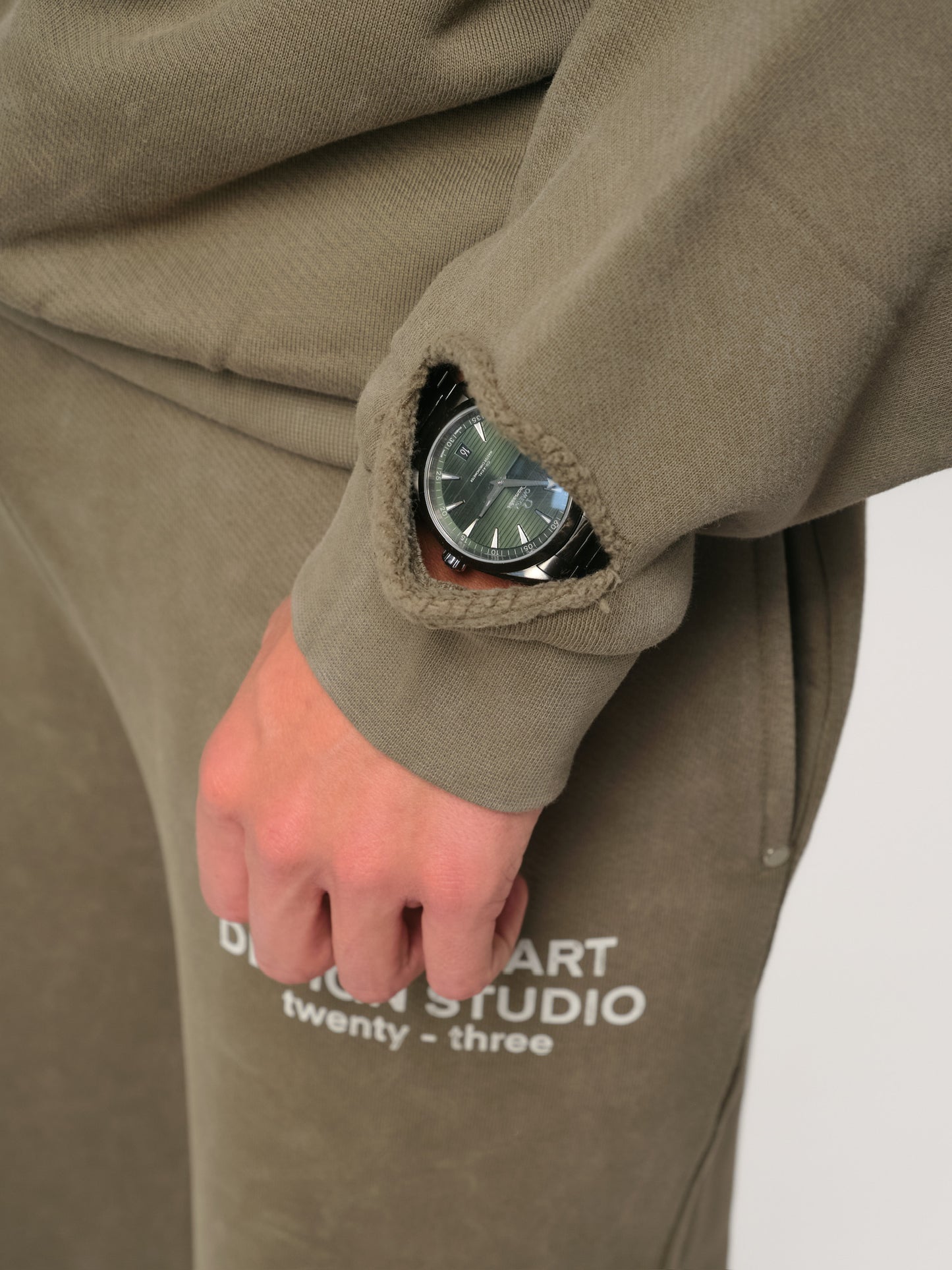 VINTAGE WASH SWEATSHIRT - GREEN