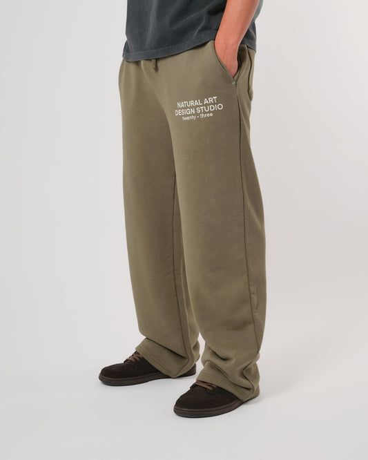 VINTAGE WASH SWEATPANTS - GREEN