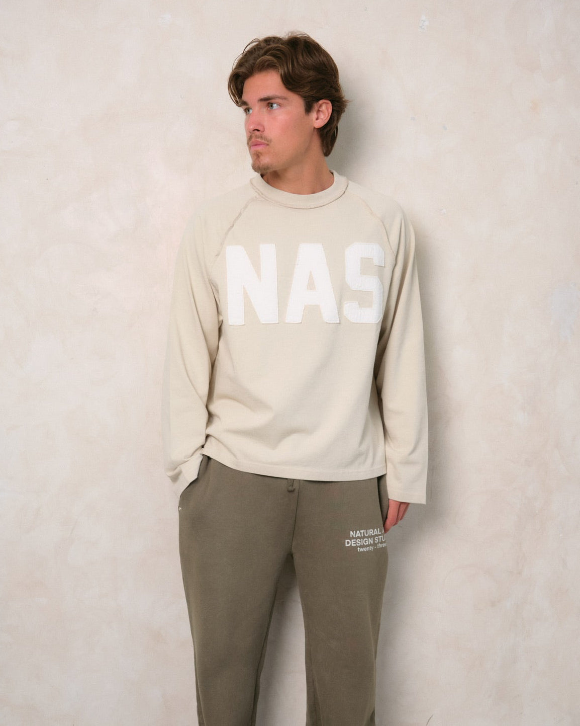 APPLIQUÉ LONG SLEEVE - SAND