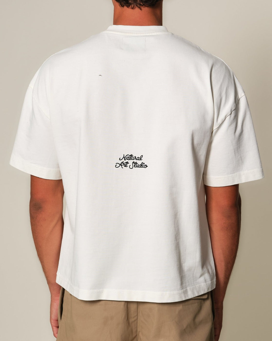 White USA Print Tee