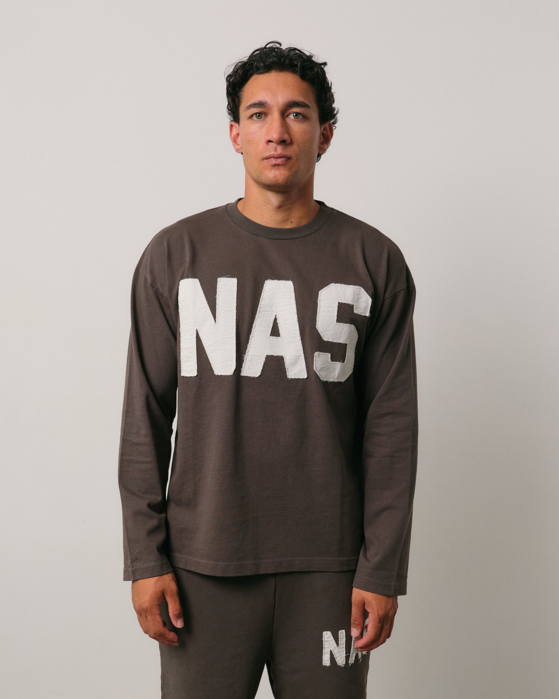 Charcoal Appliqué L/S