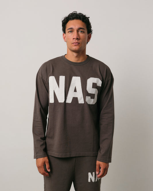 Charcoal Appliqué L/S