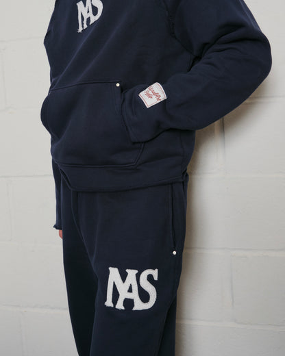 NAVY APPLIQUÉ SWEAT