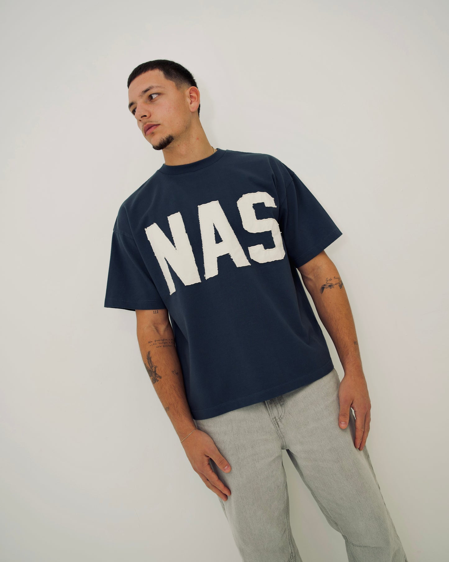 NAS appliqué tee