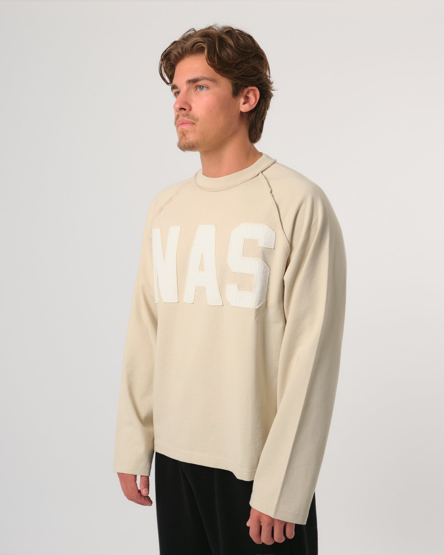 APPLIQUÉ LONG SLEEVE - SAND